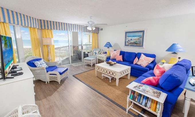 Litchfield by the Sea House | Prime Cambridge 301: Oceanfront 3BR with Balcony & Pool