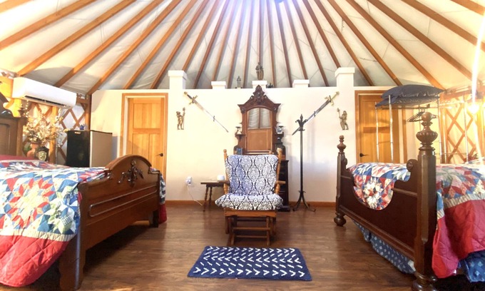 Veneta Bed & Breakfast | Experience Camelot: Yurt with Pool, Spa, and Breakfast