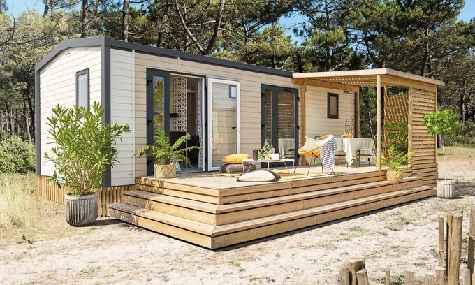 Saint-Jean-du-Bruel House | Discover Mobile Home Premium at Camping Flower La Dourbie