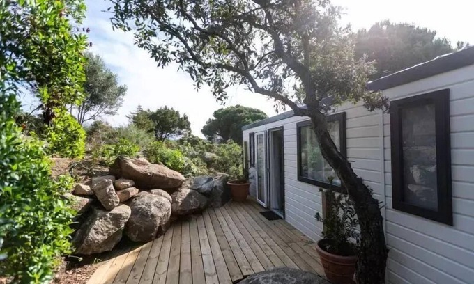 Pianotolli-Caldarello House | Explore Camping Le Damier***: Family-Friendly Mobile Home Joy