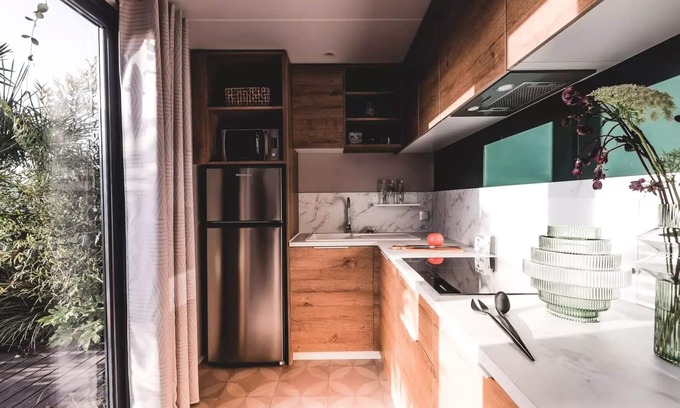 Audenge House | Camping Le Braou*** - Mobile home 32m² - 2 bedrooms - Air conditioning + TV 6 people
