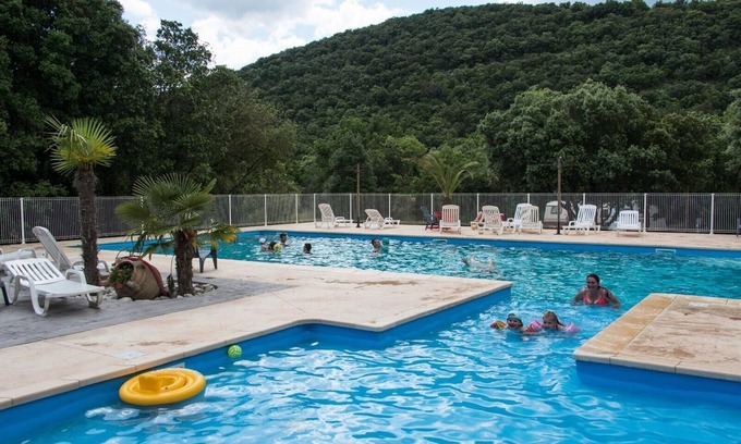 Saint-Maurice-d'Ibie House | Relax at Camping Le Sous Bois - Premium Air-Conditioned Stay