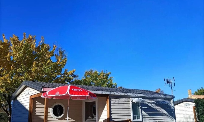 Vagnas House | Discover Camping La Rouvière Les Pins: Family-Friendly Bungalows