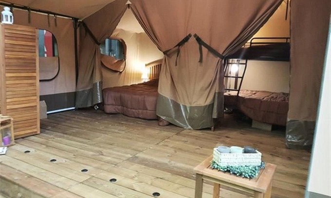 Puybrun RV Rental | Family-Friendly Lodge Victoria Tent at Campsite La Sole