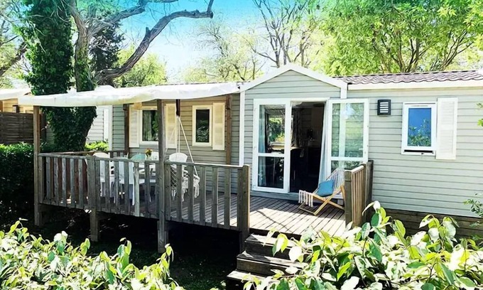 Mirepeisset House | Campsite Le Val de Cesse * - WELCOME mobile home 32m² - 3 bedrooms - TV - air conditioning - terrace - 6 people