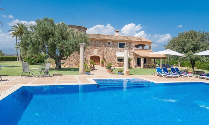 Sa Pobla Villa | Can Colis: Idyllic Rustic Finca with Private Pool & Spa