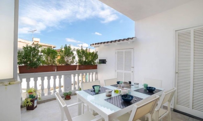 Binissalem Apartment | Coastal Retreat: Can Josep by Interhome with Spa & Ocean View