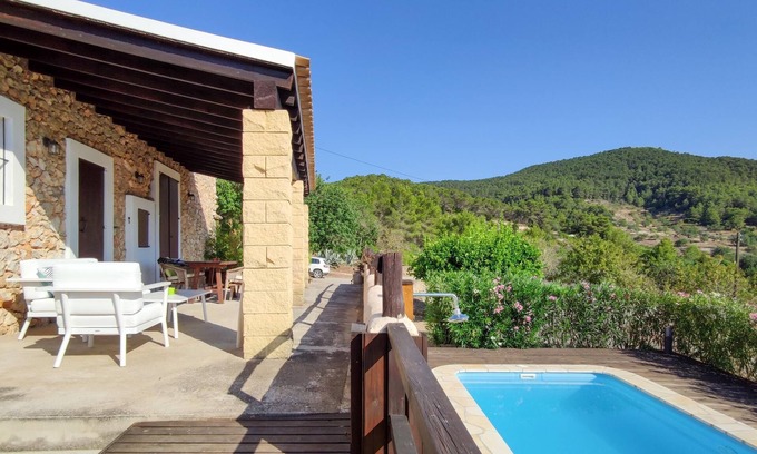 Sant Josep de sa Talaia House | Can Pep de Sa Plana: Ibizan House with Pool & Spa