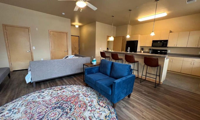 Sun Prairie Apartment | Family-Friendly Cannery Square Short Term Rentals by Patriot