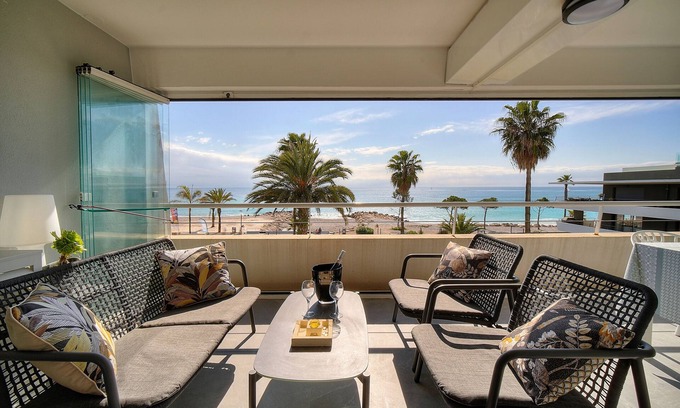 Villeneuve Loubet Beach Apartment | Elegant Cannes Rental with Ocean View and Family Amenities