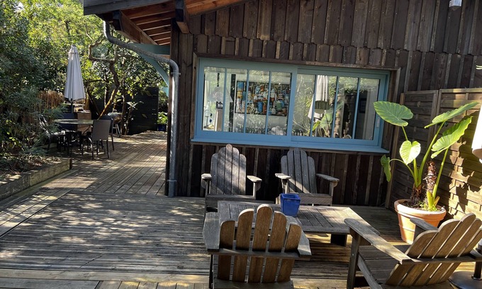 Cap-Ferret House | Cap Ferret: Cozy Wooden Cabin with Pool and Ocean Views