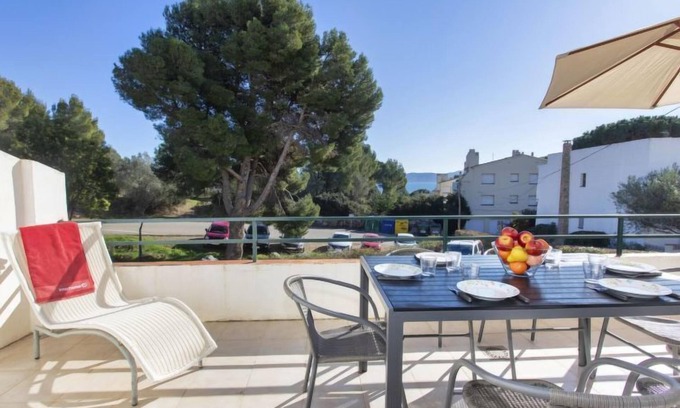 Llanca Apartment | Pet-Friendly Cap Ras by Interhome with Oceanfront Spa