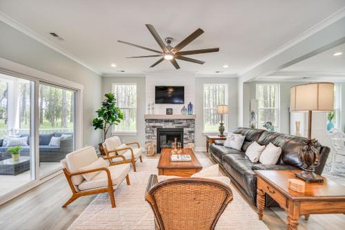 Bay Ridge House | Cape Charles Home with Private Beach and Ocean Views