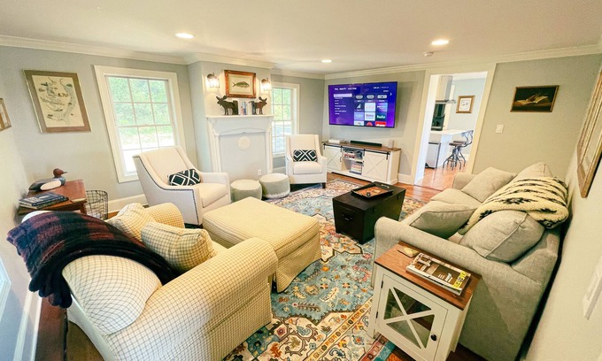 Cape Charles House | Ultimate Cape Charles Retreat with Game Arcade and Spa