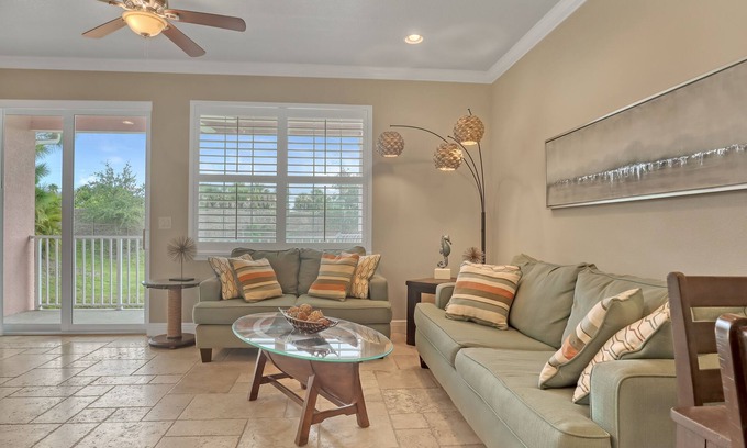 Merritt Island House | Discover Cape Crossing Marina Townhome Near Beaches & Space Center