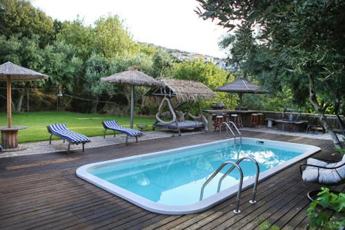 Agios Kirykos House | Oceanfront Comfort at Captain Ikaros with Pool & Kitchen