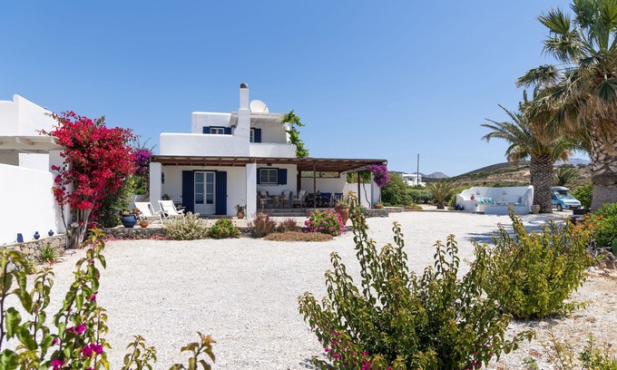 Kastraki House | Unwind at Care Naxos: Beachfront Home with Spa & Ocean Views