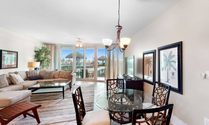 Orange Beach East Condo | Caribe D216: Large Terrace, Lazy River & Exciting Pool Slides!