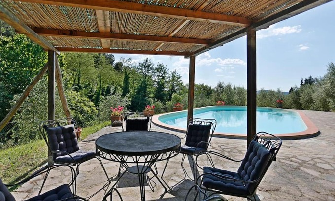 Greve in Chianti Apartment | CASA ADRIANO: Oceanfront Escape with Pool & Child-Friendly Fun