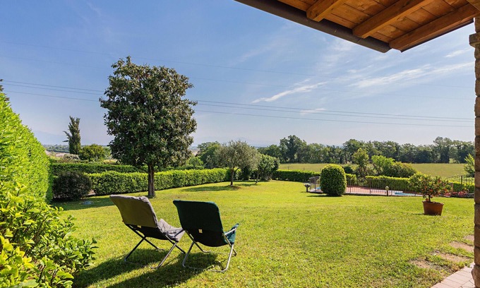 Lonato del Garda Apartment | Casa Alba: Family-Friendly Retreat with Pool and Garden