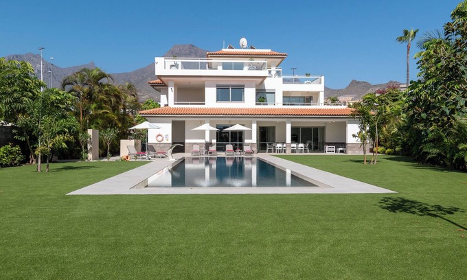 Costa Adeje Villa | Exquisite Villa Amelia: Private Pool & Oceanfront Bliss