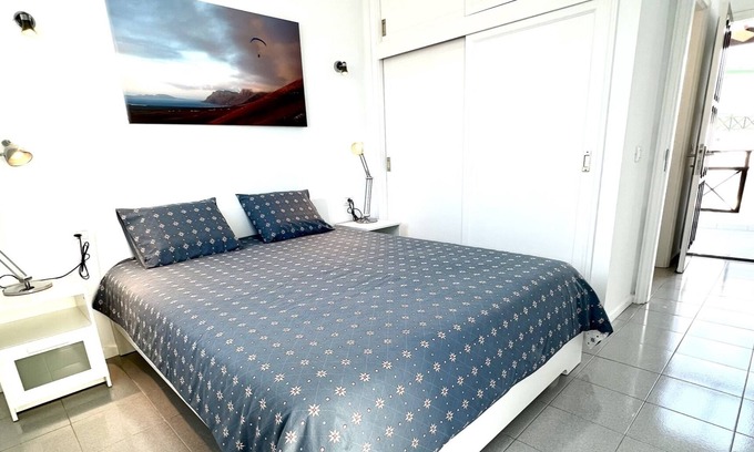 Los Pocillos Apartment | Relax at Casa Atika: Pool & Sea View Apartment Awaits
