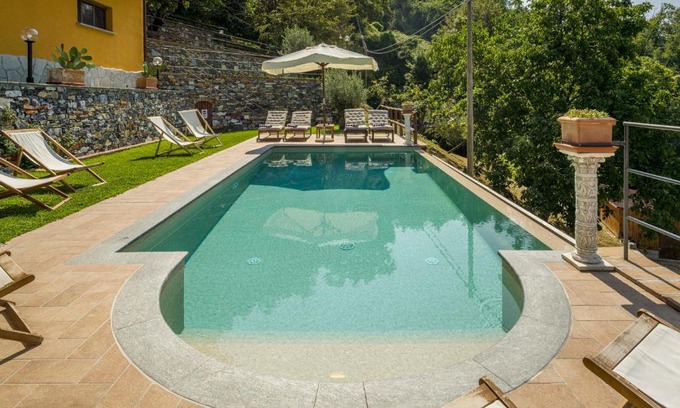 Uscio House | Family-Friendly Casa Aurora with Oceanfront Pool Access