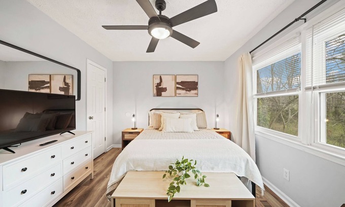 Fayetteville House | Casa Azul: Relaxation, Gameroom & Fire Pit Awaits You