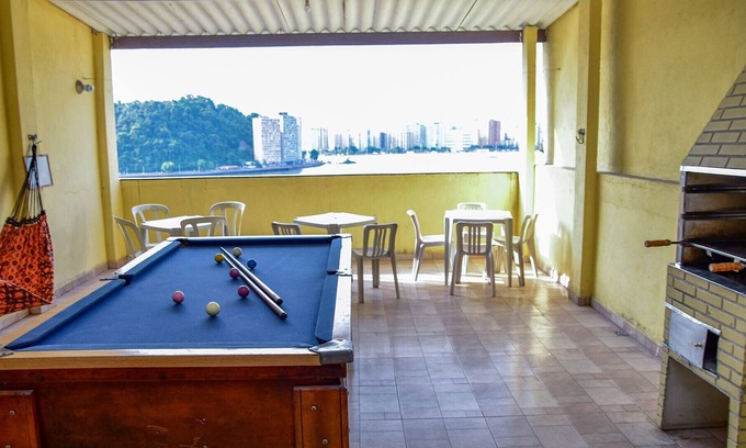Sao Vicente House | Casa beira mar c churrasq em São Vicente/SP