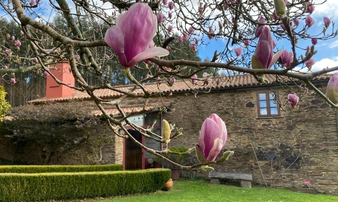 Valdovino House | Pet-Friendly Casa Rural Castro de Crecente with Ocean Views