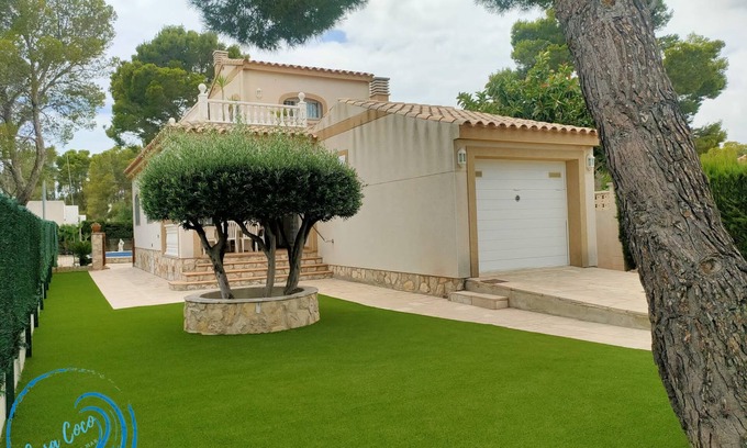 Les Tres Cales Ski Chalet | Casa Coco: Private Pool Oasis with Oceanfront Views