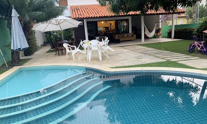 Pontal de Serrambi House | Relax at Casa com 4 Suítes with Pool in Ponta de Serrambi