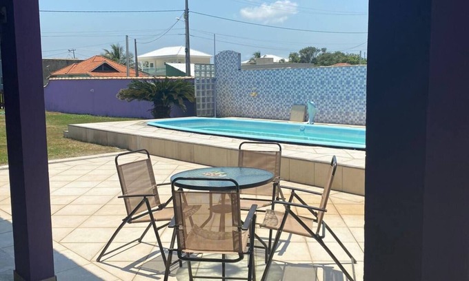 Sao Vicente de Paula House | Relaxing Casa with Pool & Grill, Steps from Lagoa!
