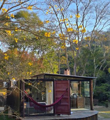 Miguel Pereira House | Experience Nature at Casa Container with Hot Tub & Lake Views
