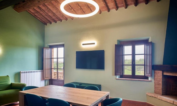 Asciano Apartment | Experience Casa Crete Senesi: 4-Star Comfort & Hot Tub