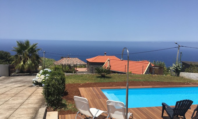 Lombada Velha House | Relaxing Casa das Marias with Private Heated Pool & Ocean Views