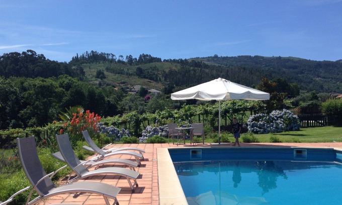 Ponte de Lima Cottage | Top-Rated Casa de Abbades: Ocean View & Spa Retreat