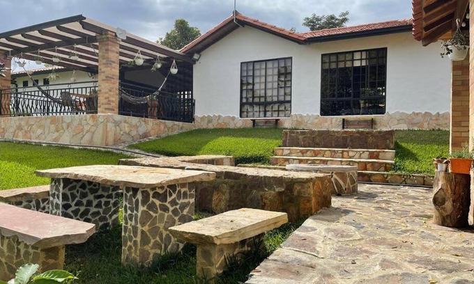 Los Santos House | Pet-Friendly Villa Tatiana: 4-Star Retreat in Mesa de Los Santos