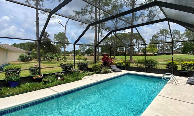 Palm Coast House | Casa Del Sol - Cozy home w/heated pool, on golf course, minutes to beach