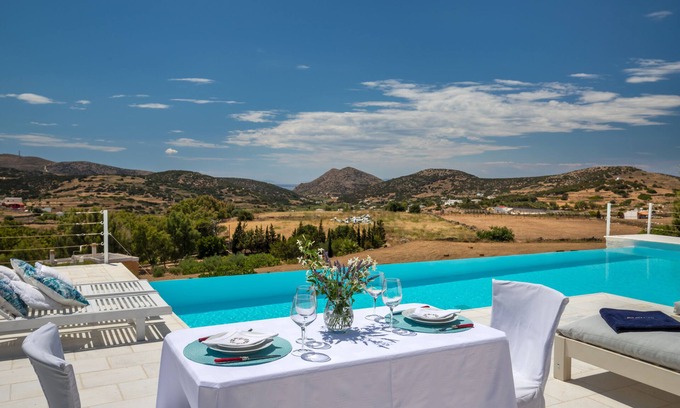 Mesaria Villa | Casa del Sol Syros: Ocean View Retreat with Pool Access