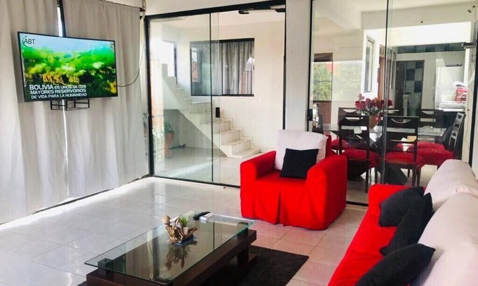 Santa Cruz House | Spacious 4-Bedroom Home Steps from EXPOCRUZ with Parking