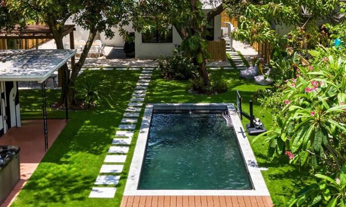 Little Ranches House | Tropical Escape with Pool, Hot Tub & Mini-Golf Fun!