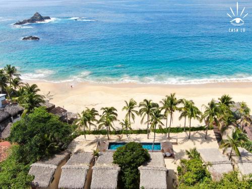 Mazunte Hotel | Elegant Casa Lu Hotel Boutique with Oceanfront Pool & Dining