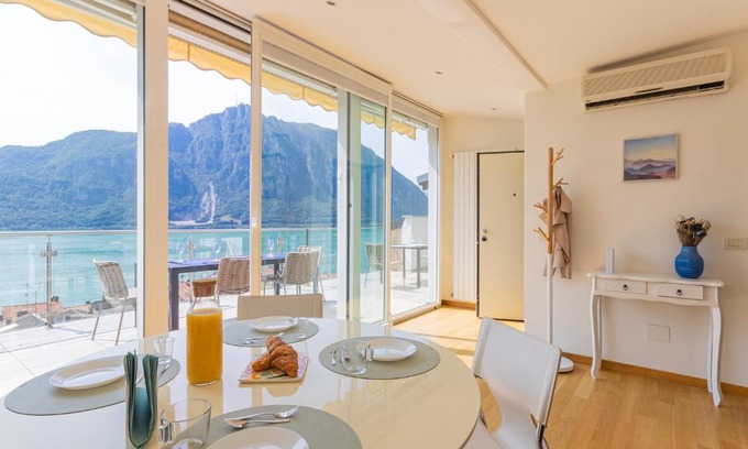 Campione d'Italia Apartment | Discover Casa Madlen: Bright Attic with Scenic Views