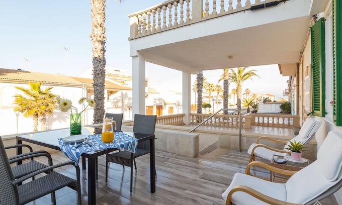 Son Baulo Cottage | Casa Maria: Inviting Home with Terrace in Can Picafort