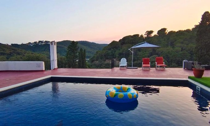 Sant Cebria de Vallalta Villa | Casa Mayabel - Exquisite Villa with Pool & Ocean Views