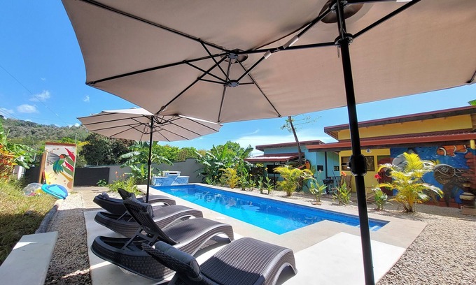 Samara Apartment | Casa Perezoso: Tropical Oasis with Pool & Ocean Views
