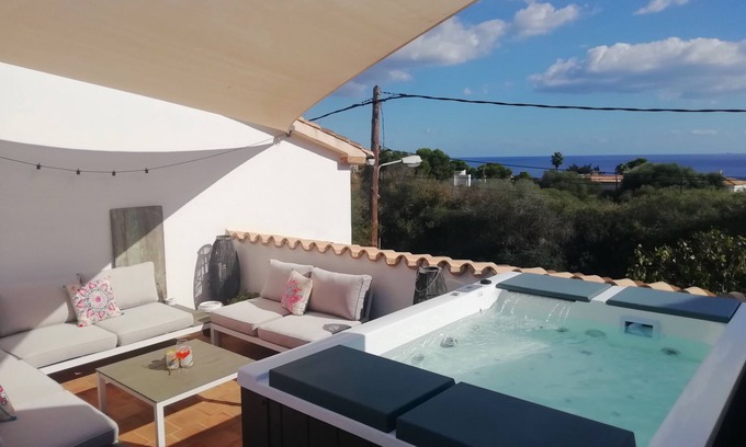 Cala Pi House | Relax at Casa Previsio: Whirlpool & Ocean Views Await