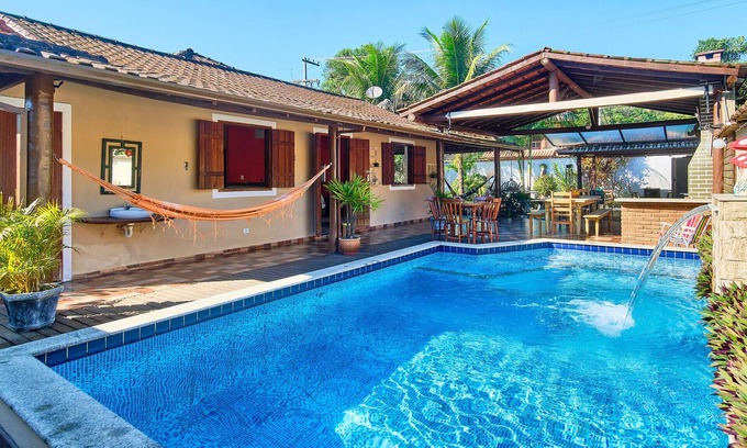 Ponte Branca House | Casa Sítio Canto Azul Para até 15 Pessoas com ar e Piscina