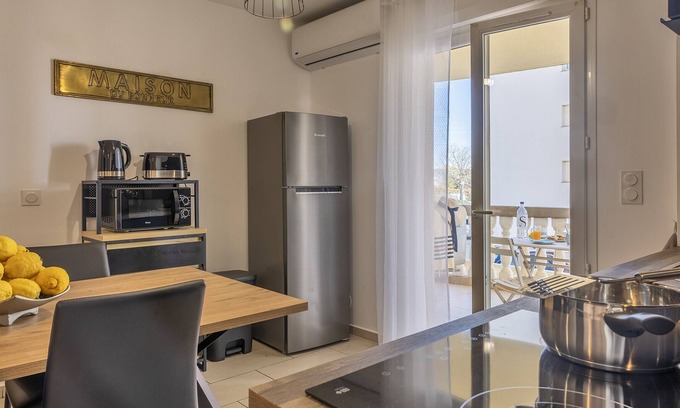 Lucciana Apartment | Casa Santa Maria: Renovated Apartment with Terrace Oasis